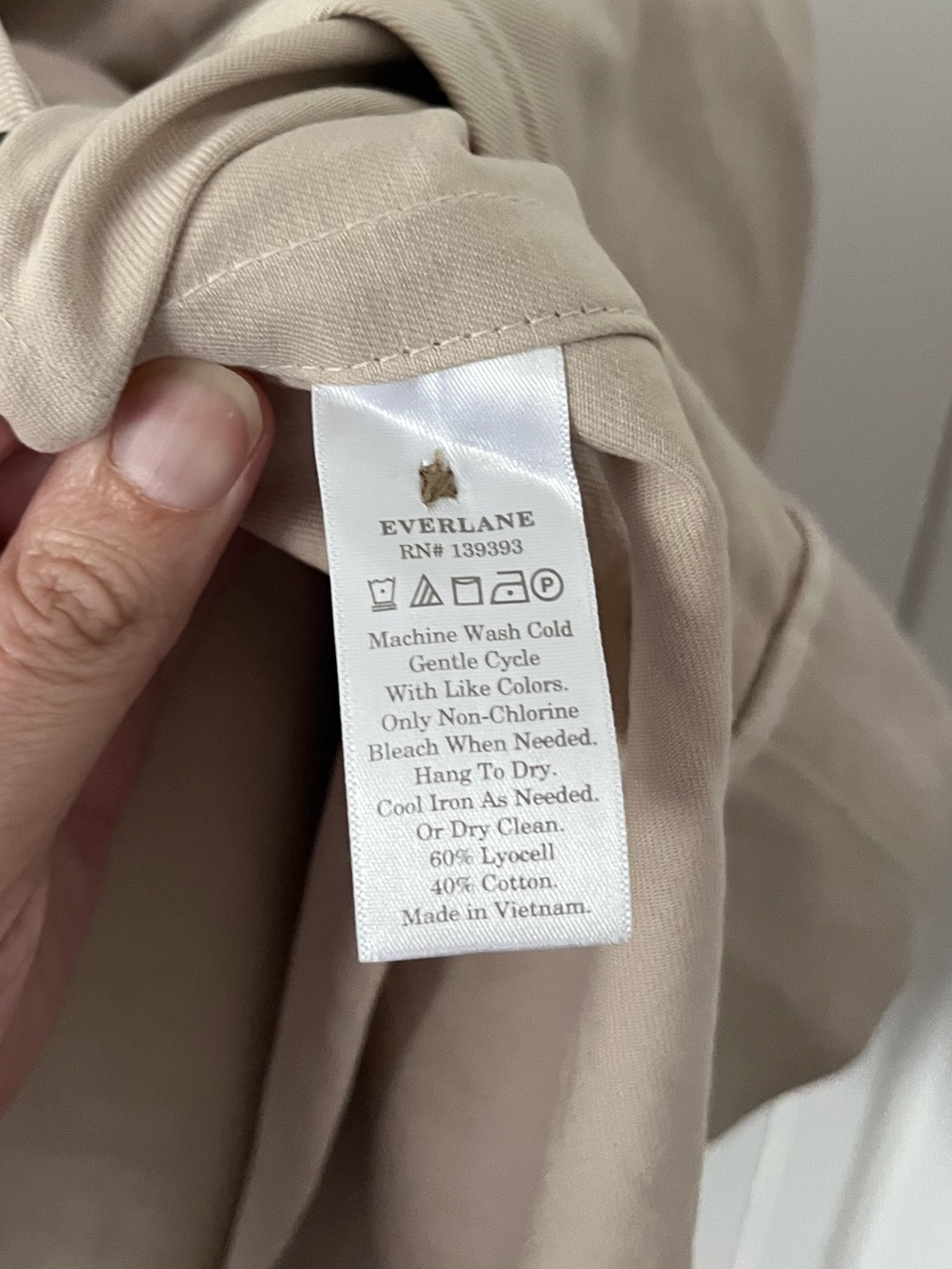 Everlane Women’s Drape Trench Coat Khaki Double Breasted Lyocell Size XS - Picture 8 of 15